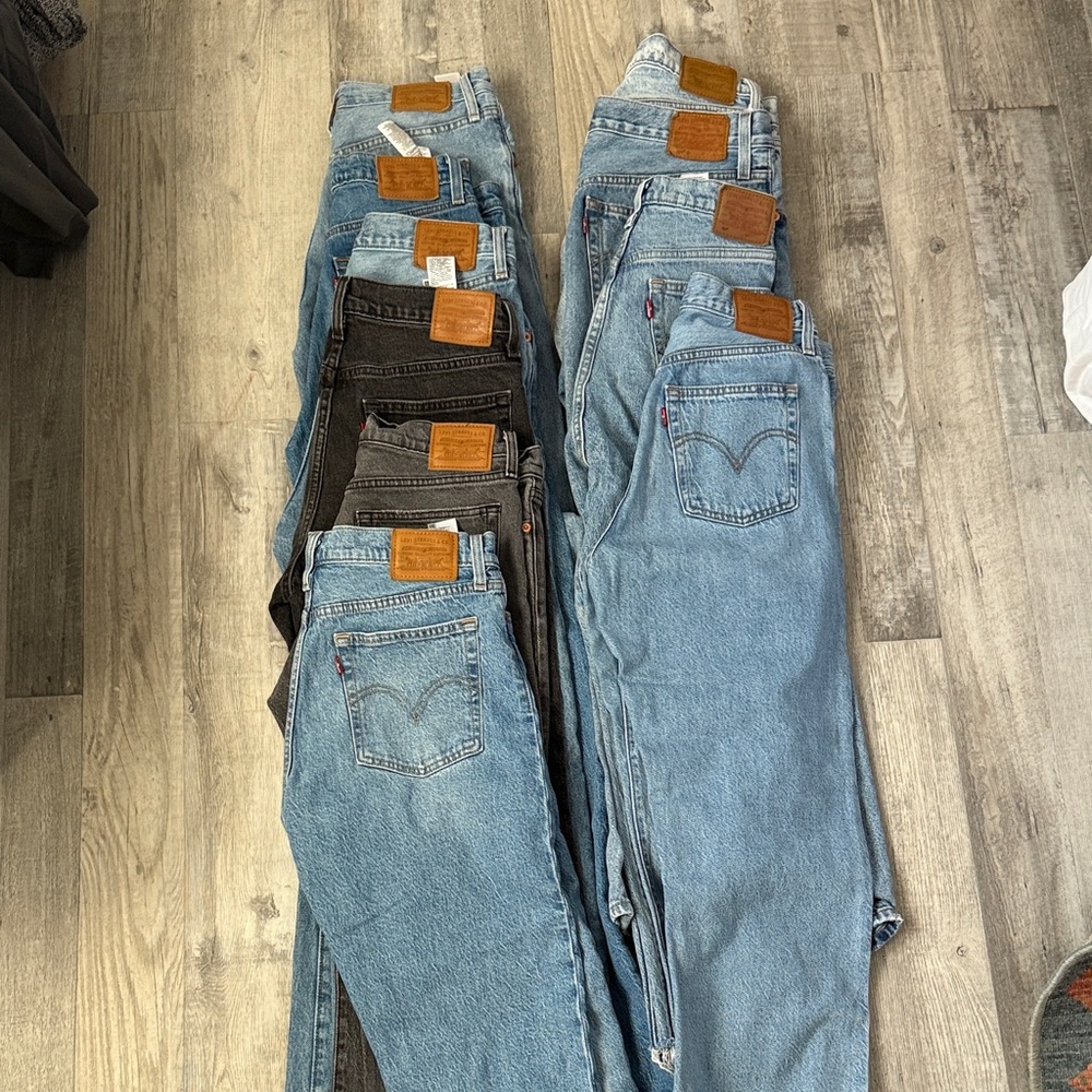 Levi's Blue and Black Denim Jeans Assortment